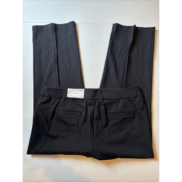 est 1946 pants Black Pull On Size XL Petite New Straight Classic - Picture 5 of 7